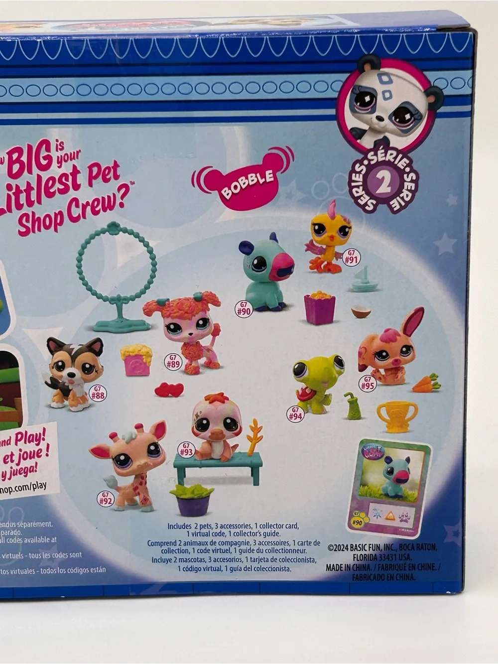 Littlest Pet Shop Mint, Pink & Purple Jungle Pals Figure with Accessories